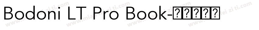 Bodoni LT Pro Book字体转换